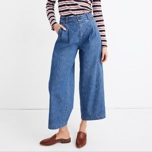 Madewell - Pleated Wide-Leg Jeans